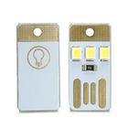 وحدة ضوء الليل المحمولة USB 0.2 Pitch Pitch Mini Keychain 3 LED للتخييم