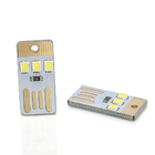 وحدة ضوء الليل المحمولة USB 0.2 Pitch Pitch Mini Keychain 3 LED للتخييم