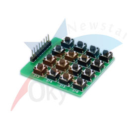 8 دبوس 16 لوحة المفاتيح PCB 4 × 4 نقطة مصفوفة وحدة لاردوينو MCU / AVR / ARM
