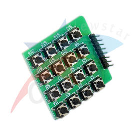 8 دبوس 16 لوحة المفاتيح PCB 4 × 4 نقطة مصفوفة وحدة لاردوينو MCU / AVR / ARM