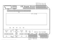 LCD 2x16 (أزرق) عرض لوحة المفاتيح LCD الدرع مع 6 أزرار دفع وحدة العرض LCD
