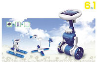 أزرق / أبيض بلاستيك Diy Arduino DOF روبوت عدة، 6 في 1 تربية Diy شمسيّ عدة