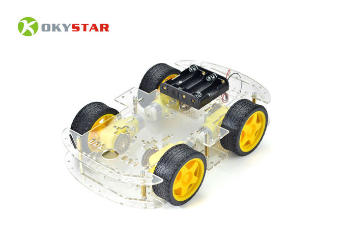 4WD DIY الذكية العلوم اردوينو سيارة روبوت / روبوت سيارة هيكل كيت لألعاب المدرسة الثانوية