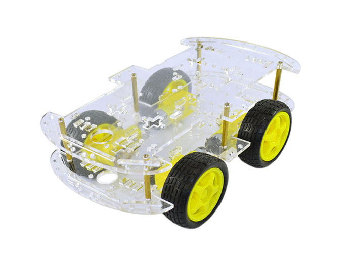 4WD DIY الذكية روبوت السيارة الكهربائية الشاسيه كيت للمدرسة الروبوتات مشروع الهندسة