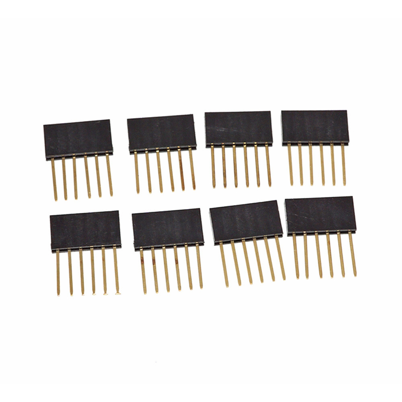 2.54mm 6 8 10 Pin Header Connector لاردوينو شيلدز بطلاء الذهب